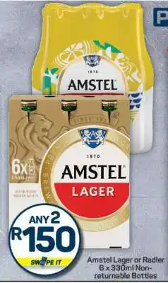 Pick n Pay Hypermarket Amstel Lager or Radler offer