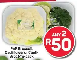Pick n Pay Hypermarket PnP Broccoli, Cauliflower or Cauli-Broc Pre-pack offer