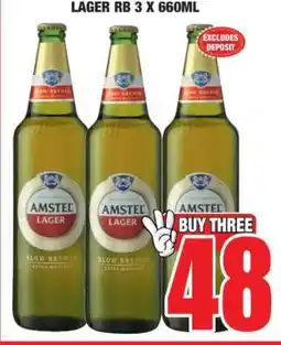 Boxer LAGER RB 3 X 660ML offer