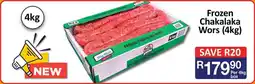 Chester Butcheries Frozen Chakalaka Wors offer