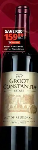 Checkers Groot Constantia Lady of Abundance offer