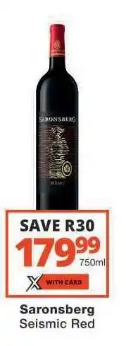 Checkers Saronsberg Seismic Red offer