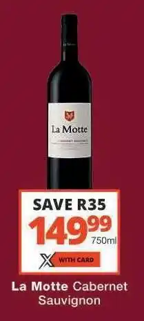 Checkers La Motte Cabernet Sauvignon offer