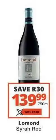 Checkers Lomond Syrah Red offer