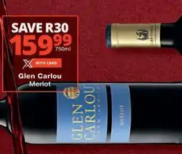 Checkers Glen Carlou Merlot offer