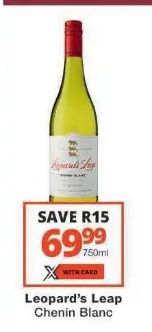Checkers Leopard’s Leap Chenin Blanc offer