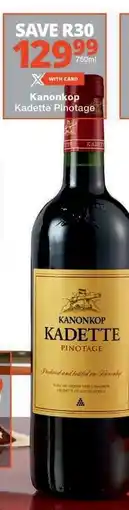 Checkers KANONKOP KADETTE PINOTAGE offer