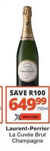 Checkers Laurent-Perrier La Cuvée Brut Champagne offer