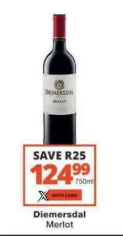 Checkers Diemersdal Merlot offer