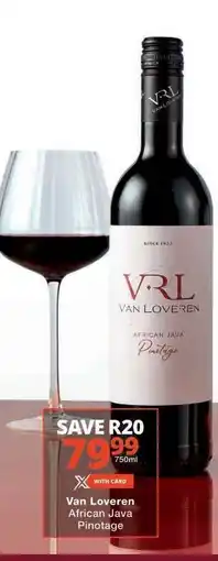 Checkers VAN LOVEREN African Java Pinotage offer