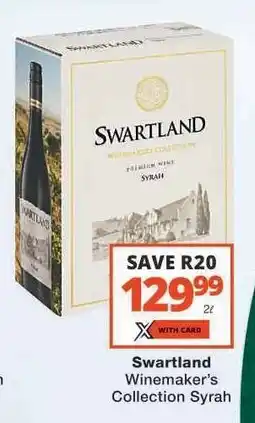 Checkers Swartland Winemaker's Collection Syrah offer