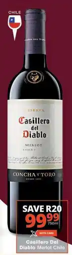 Checkers Casillero Del Diablo Merlot Chile offer