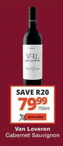 Checkers Van Loveren Cabernet Sauvignon offer