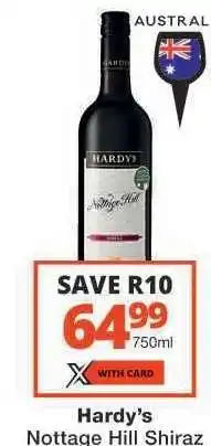 Checkers Hardy's Nottage Hill Shiraz offer