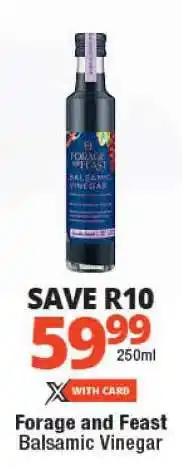 Checkers Forage and Feast Balsamic Vinegar offer