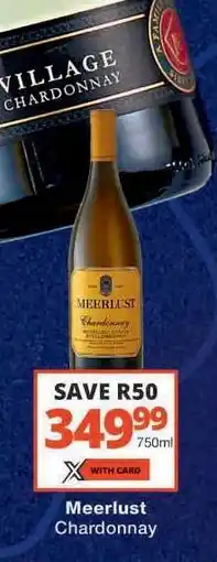 Checkers MEERLUST Chardonnay offer