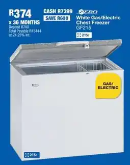 OK Furniture Zero White Gas/Electric Chest Freezer GF215 offer