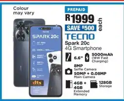 OK Furniture TECNO Spark 20c 4G Smartphone offer