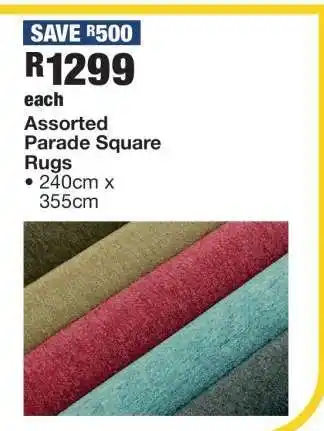 OK Furniture Assorted Parade Square Rugs offer