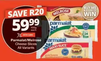 Checkers Parmalat / Melrose Cheese Slices offer