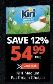 Checkers Kiri Medium Fat Cream Cheese offer