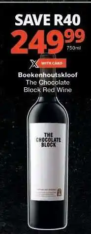Checkers Boekenhoutskloof The Chocolate Block Red Wine offer