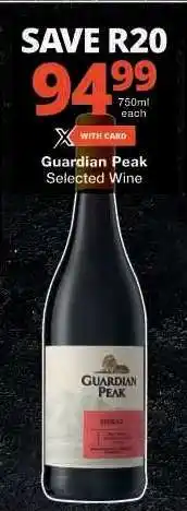 Checkers Guardian Peak Selected Wine offer