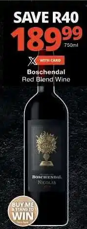 Checkers Boschendal Red Blend Wine offer
