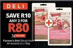 Checkers Farmer’s Deli Sliced Ham offer