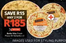 Checkers Bella Vita Fresh Pizza All Variants x 2 offer