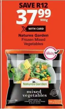 Checkers Natures Garden Frozen Mixed Vegetables offer