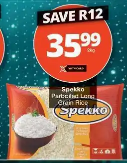 Checkers Spekko Parboiled Long Grain Rice offer