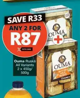 Checkers Ouma Rusks offer