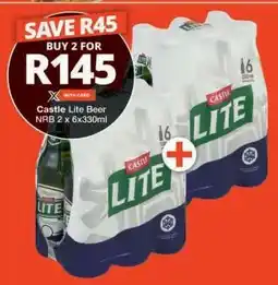 Checkers CASTLE LITE BEER offer