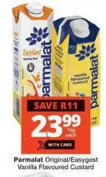 Checkers Parmalat Original/Easygest Vanilla Flavoured Custard offer