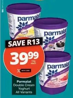 Checkers PARMALAT DOUBLE CREAM YOGHURT offer