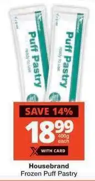 Checkers Housebrand Frozen Puff Pastry offer