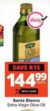 Checkers Santa Bianca Extra Virgin Olive Oil offer