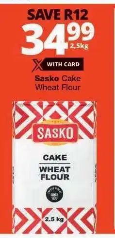 Checkers Sasko Cake Wheat Flour offer