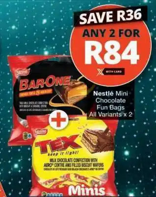 Checkers Nestlé Mini Chocolate Fun Bags offer