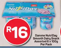 Pick n Pay Danone NutriDay Smooth Dairy Snack Assorted 6 x 100g Per Pack offer
