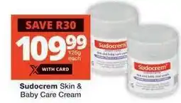 Checkers Sudocrem Skin & Baby Care Cream offer