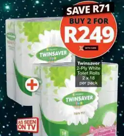 Checkers Twinsaver 2-Ply White Toilet Rolls offer