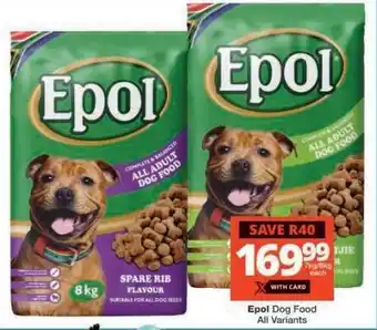 Checkers EPOL DOG FOOD offer