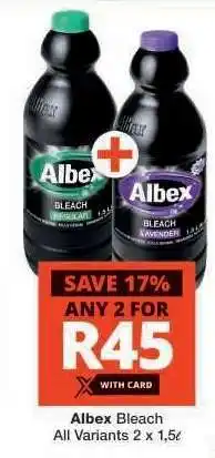 Checkers ALBEX BLEACH offer
