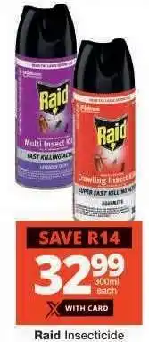 Checkers RAID INSECTICIDE offer