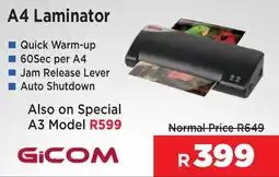 Mitabyte GiCOM A4 Laminator offer