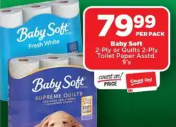 OK MiniMark Baby Soft 2-Ply or Quilts 2-Ply Toilet Paper Asstd. offer