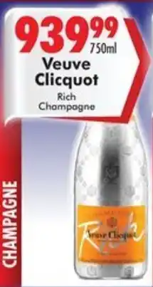 Prestons Veuve Clicquot Rich Champagne offer