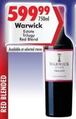 Prestons Warwick Estate Trilogy Red Blend offer